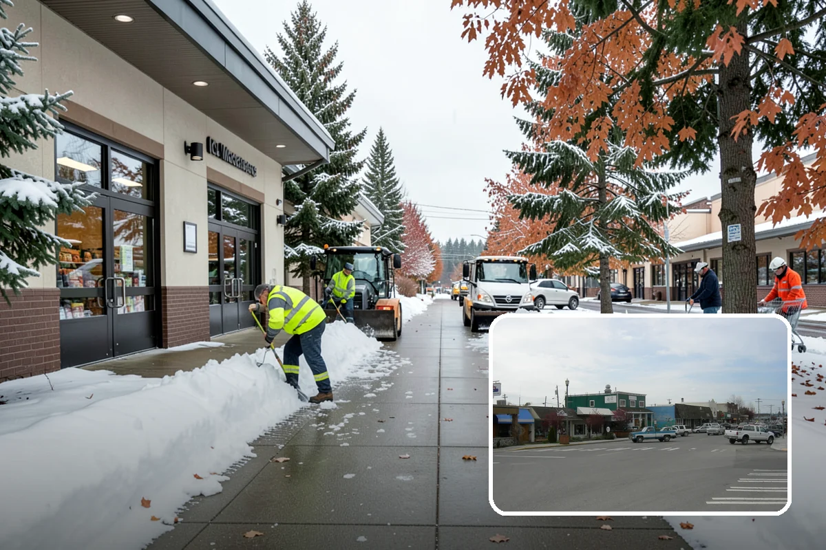 Front Walkway Snow Removal in Stanwood, Snohomish County, WA - Keeps your primary entrance safe for family and guests