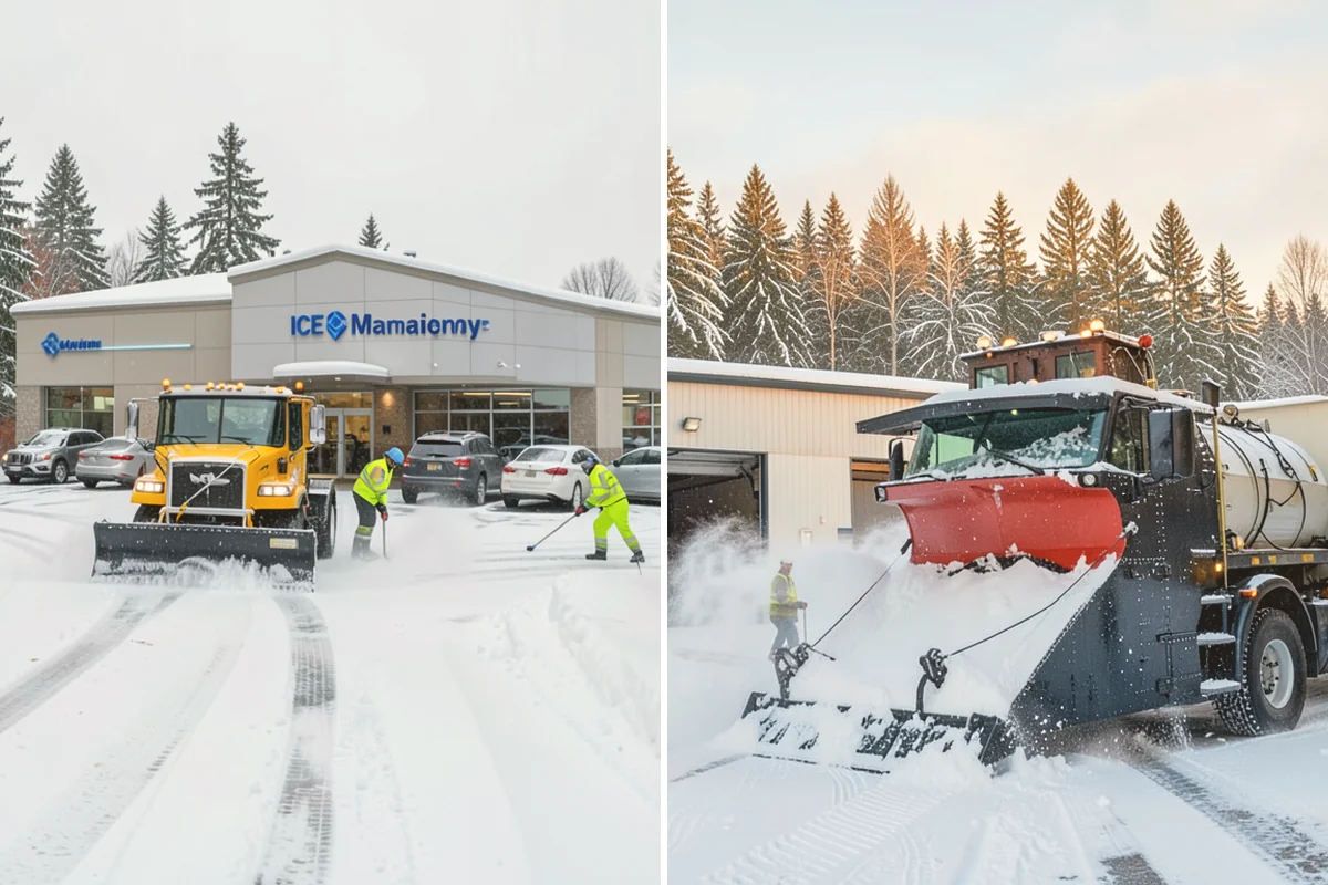 Front Walkway Snow Removal in Stanwood, Snohomish County, WA - Inspect the walkway surface and note delicate finishes