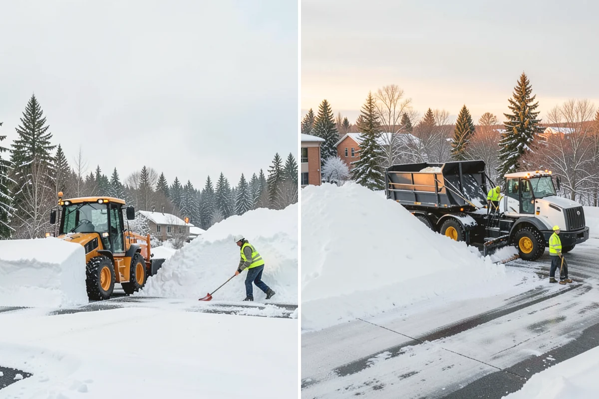 Front Walkway Snow Removal in Tukwila, King County, WA - Inspect the walkway surface and note delicate finishes