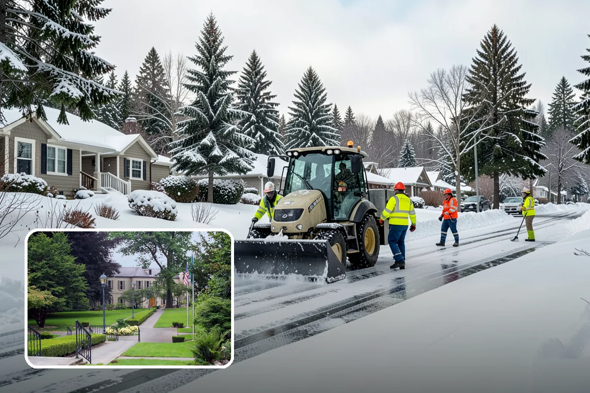Front Walkway Snow Removal in Woodinville, King County, WA - Keeps your primary entrance safe for family and guests