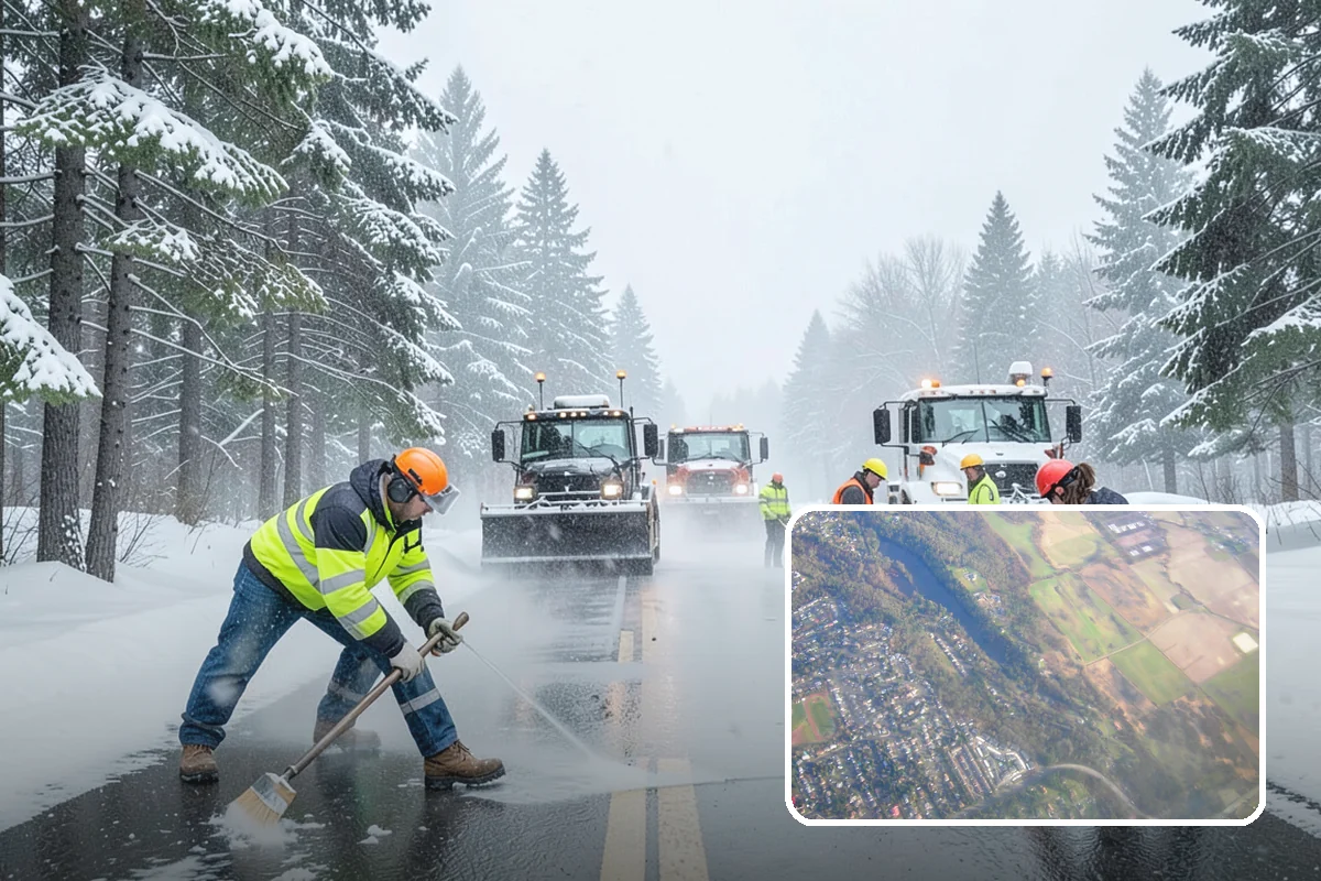 Frozen Drain Clearing in Algona, King County, WA - Restores drainage before water pools and refreezes
