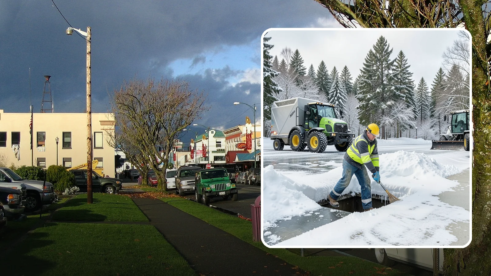 Frozen Drain Clearing in Arlington, Snohomish County, WA - We clear frozen catch basins and drains across Western Washington to stop pooling and flooding when ice blocks water from...