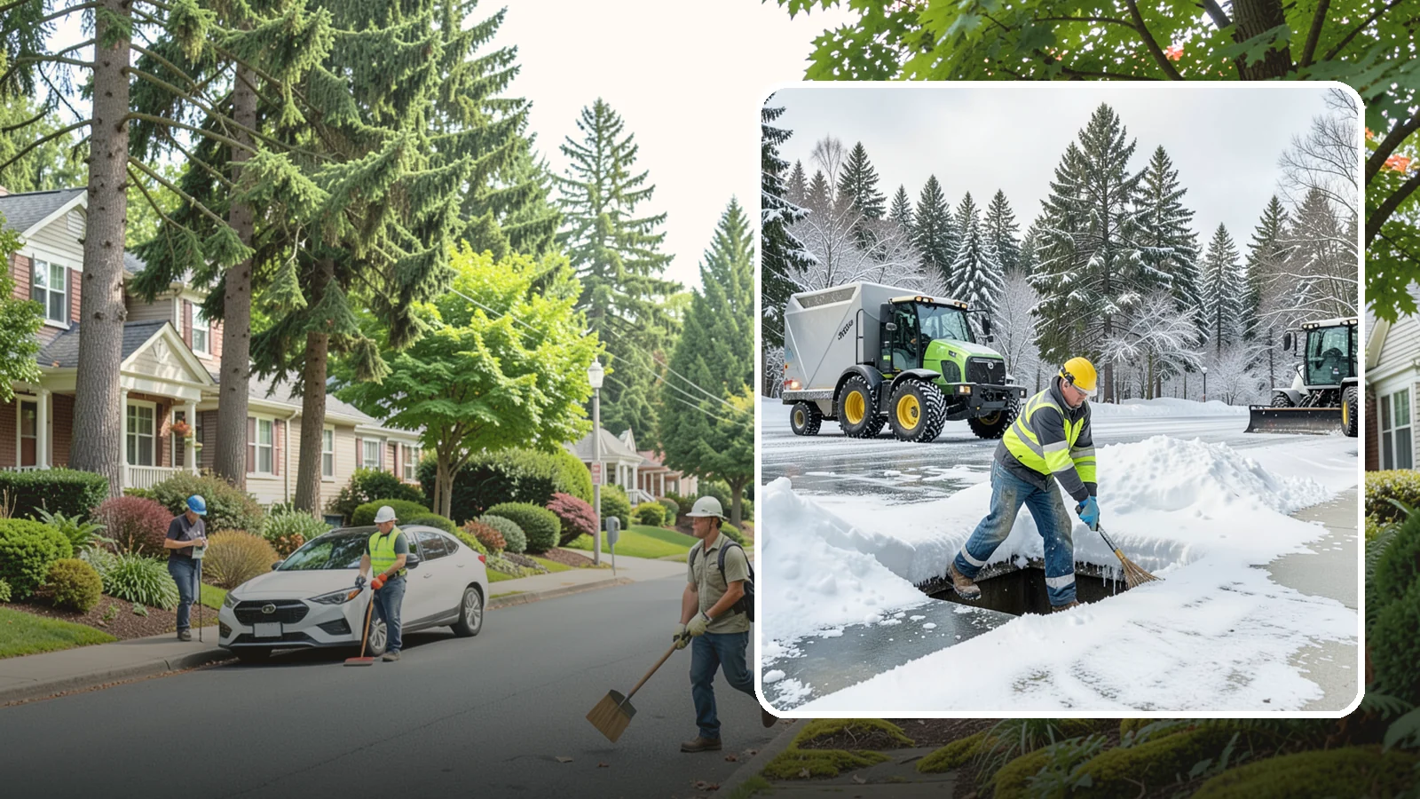 Frozen Drain Clearing in Beaux Arts Village, King County, WA - We clear frozen catch basins and drains across Western Washington to stop pooling and flooding when ice blocks water from...