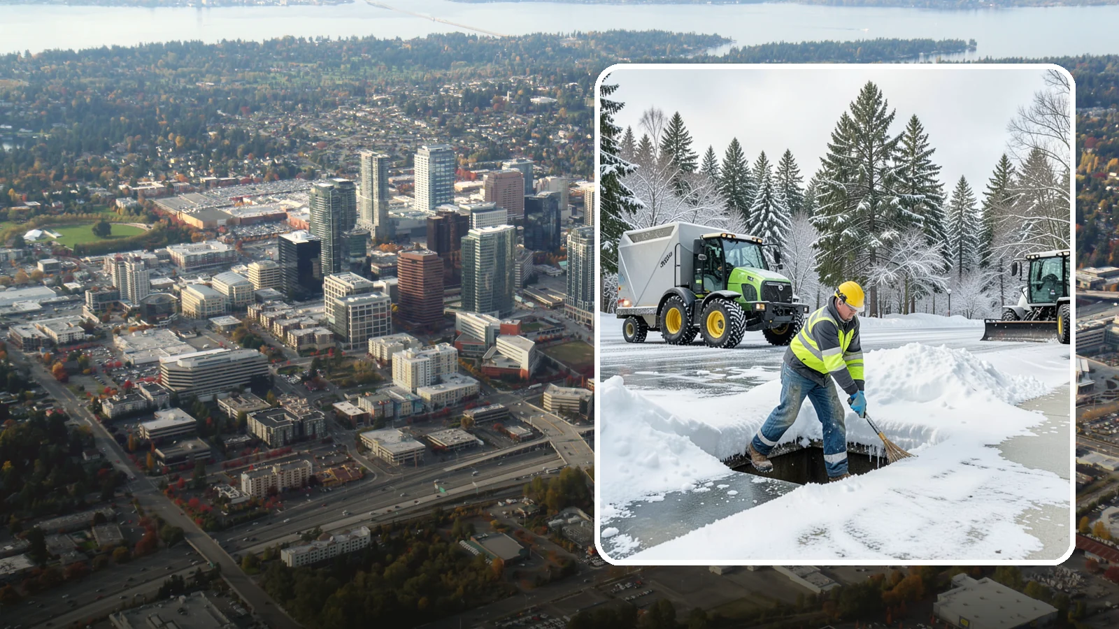 Frozen Drain Clearing in Bellevue, King County, WA - We clear frozen catch basins and drains across Western Washington to stop pooling and flooding when ice blocks water from...