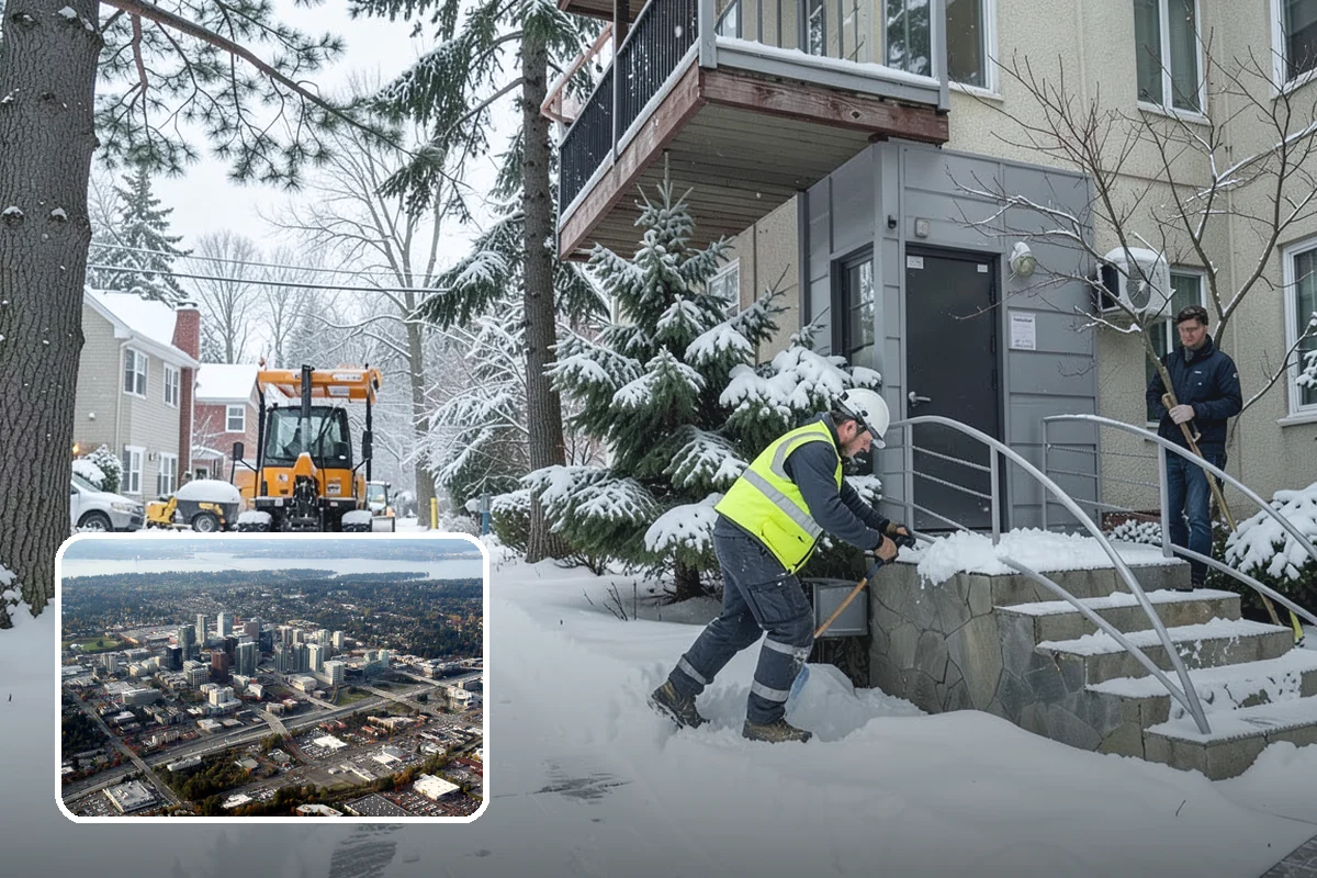 Frozen Drain Clearing in Bellevue, King County, WA - Restores drainage before water pools and refreezes