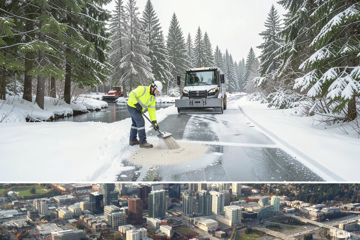 Frozen Drain Clearing in Bellevue, King County, WA - Frozen drain clearing is most needed during the region's winter freeze-thaw cycles, typically November through February.
