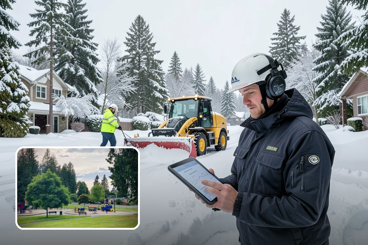 Frozen Drain Clearing in Bonney Lake, Pierce County, WA - Restores drainage before water pools and refreezes