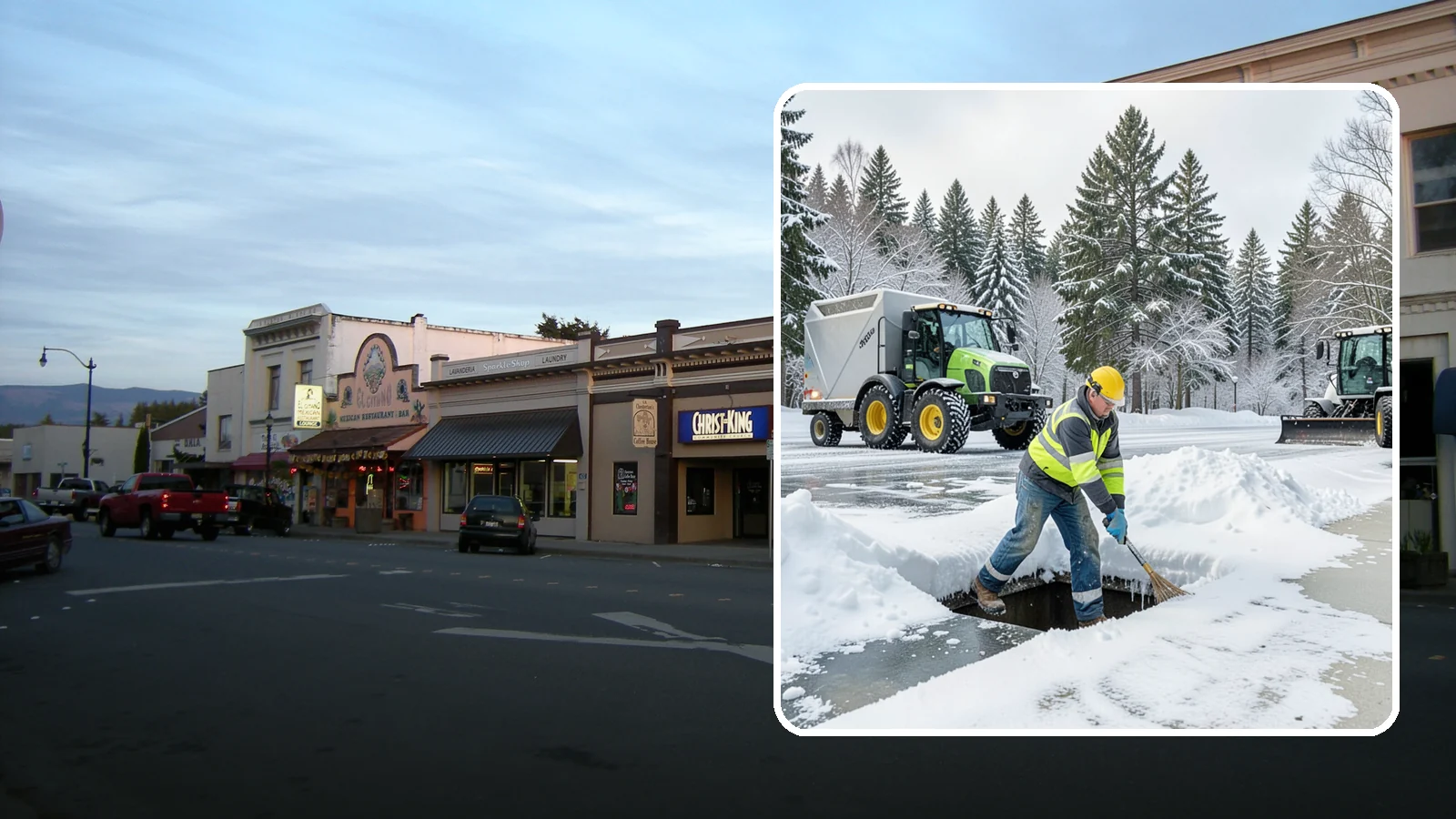 Frozen Drain Clearing in Burlington, Skagit County, WA - We clear frozen catch basins and drains across Western Washington to stop pooling and flooding when ice blocks water from...