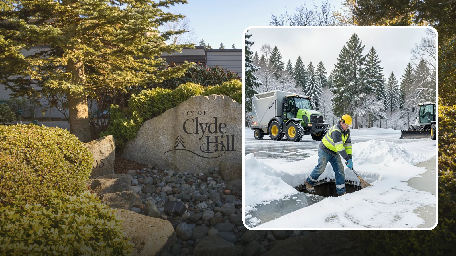 Frozen Drain Clearing in Clyde Hill, King County, WA - We clear frozen catch basins and drains across Western Washington to stop pooling and flooding when ice blocks water from...