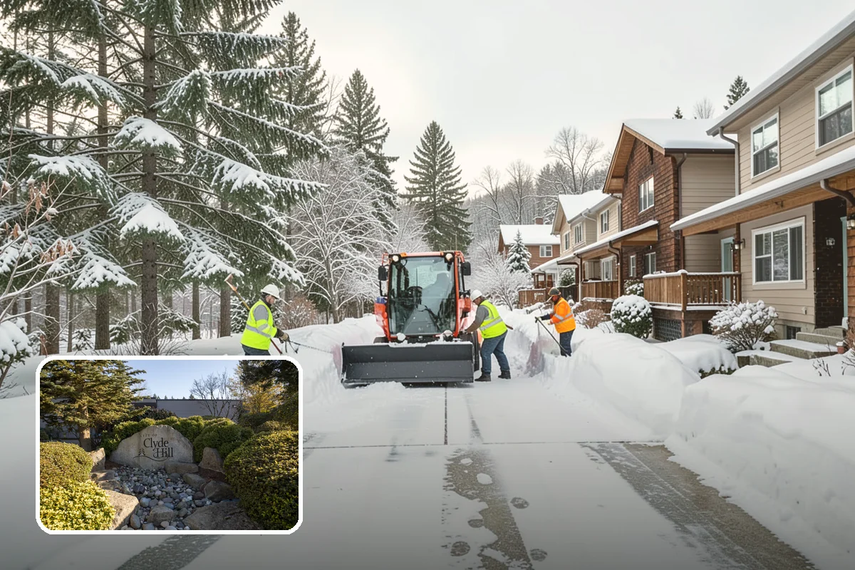 Frozen Drain Clearing in Clyde Hill, King County, WA - Restores drainage before water pools and refreezes