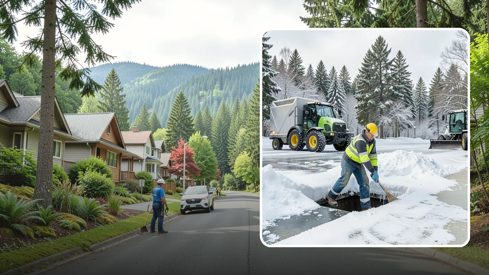 Frozen Drain Clearing in Darrington, Snohomish County, WA - We clear frozen catch basins and drains across Western Washington to stop pooling and flooding when ice blocks water from...
