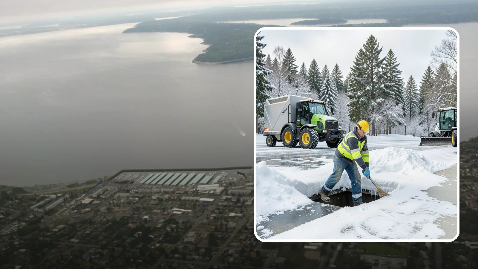 Frozen Drain Clearing in Des Moines, King County, WA - We clear frozen catch basins and drains across Western Washington to stop pooling and flooding when ice blocks water from...