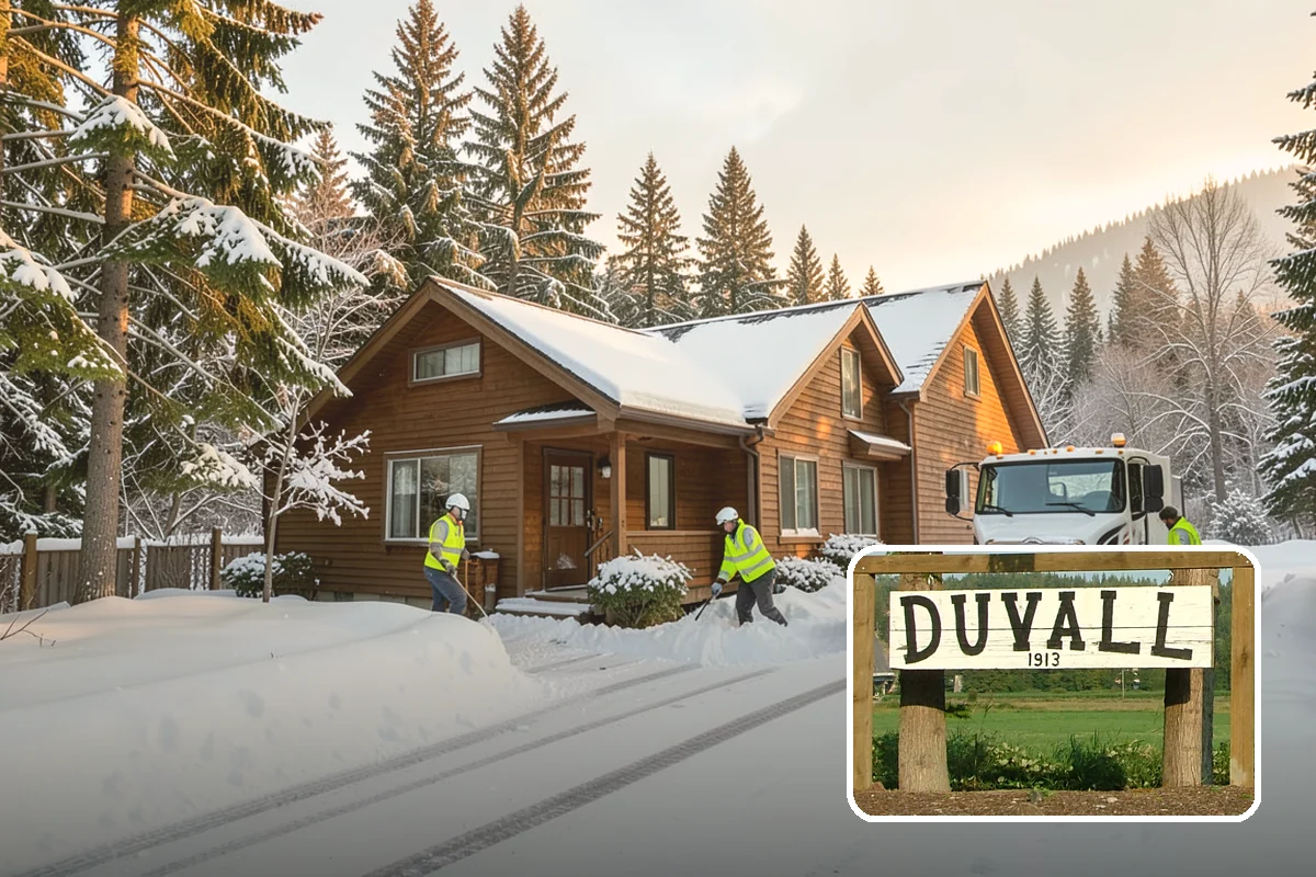 Frozen Drain Clearing in Duvall, King County, WA - Restores drainage before water pools and refreezes
