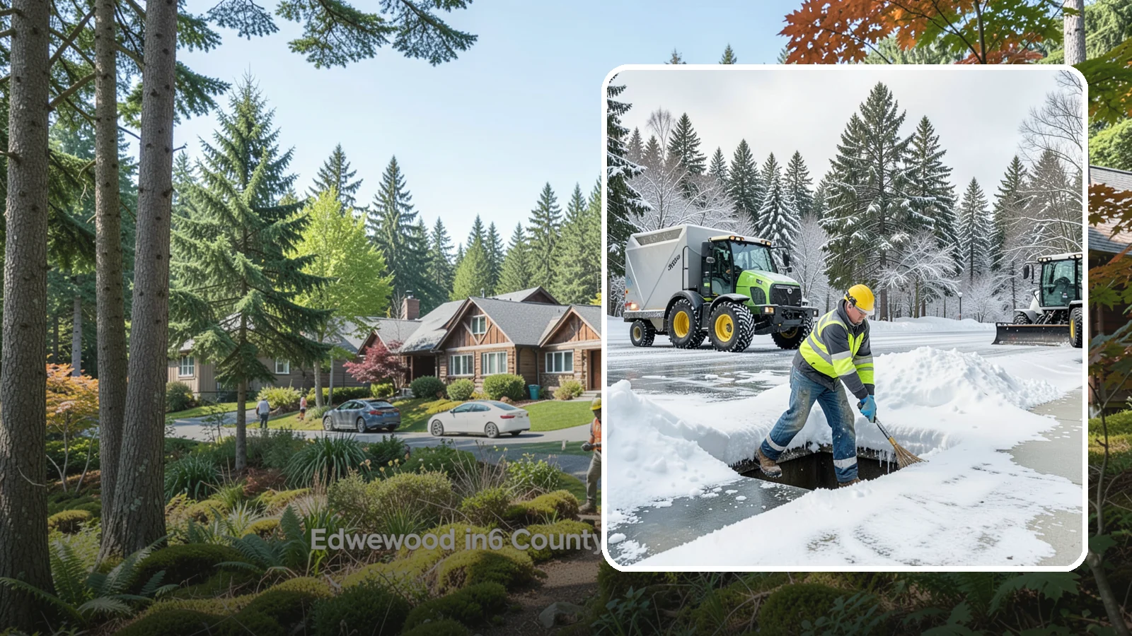 Frozen Drain Clearing in Edgewood, Pierce County, WA - We clear frozen catch basins and drains across Western Washington to stop pooling and flooding when ice blocks water from...