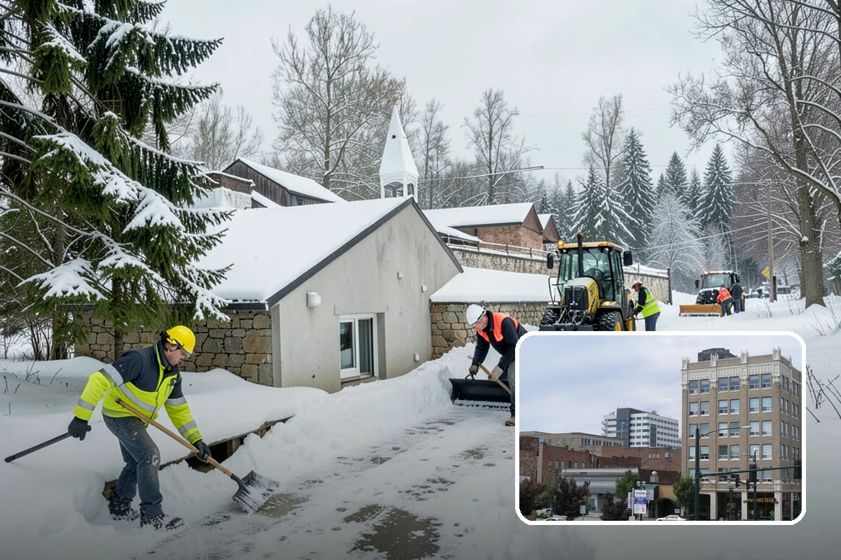 Frozen Drain Clearing in Everett, Snohomish County, WA - Restores drainage before water pools and refreezes