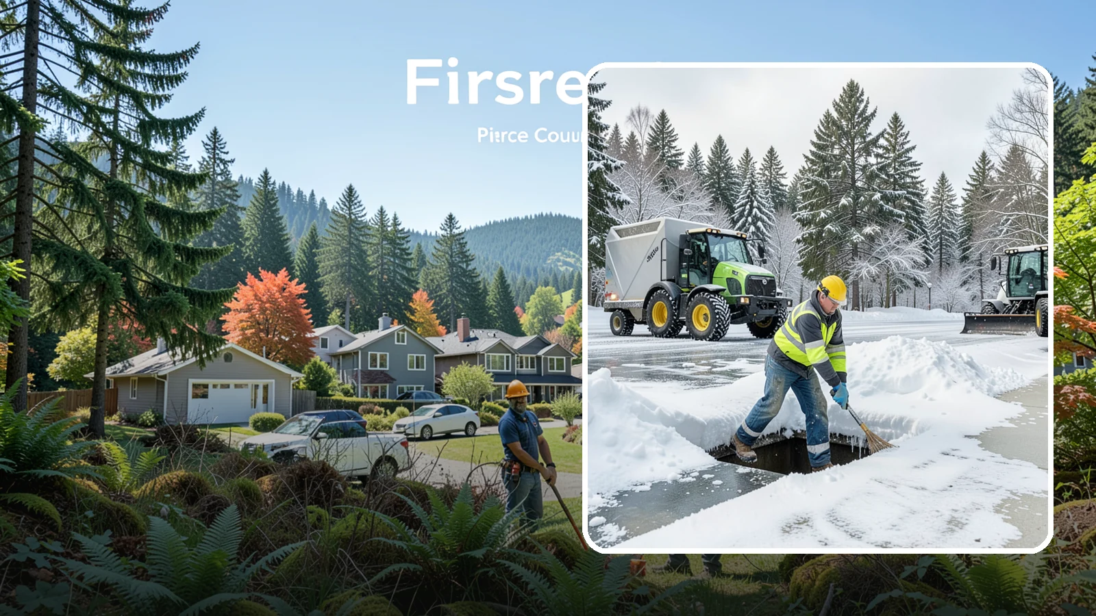 Frozen Drain Clearing in Fircrest, Pierce County, WA - We clear frozen catch basins and drains across Western Washington to stop pooling and flooding when ice blocks water from...