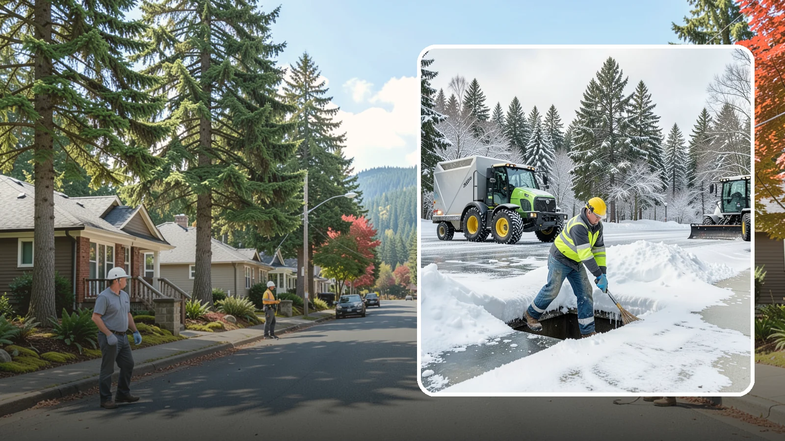 Frozen Drain Clearing in Hunts Point, King County, WA - We clear frozen catch basins and drains across Western Washington to stop pooling and flooding when ice blocks water from...