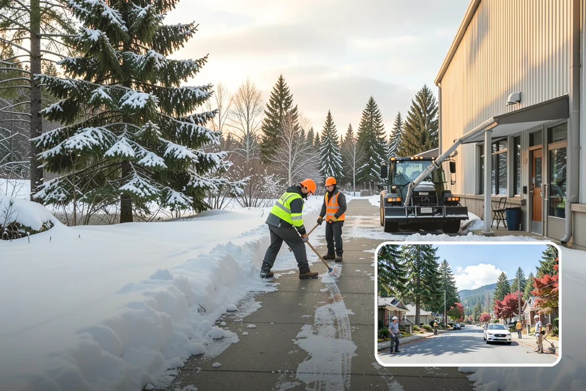 Frozen Drain Clearing in Hunts Point, King County, WA - Restores drainage before water pools and refreezes
