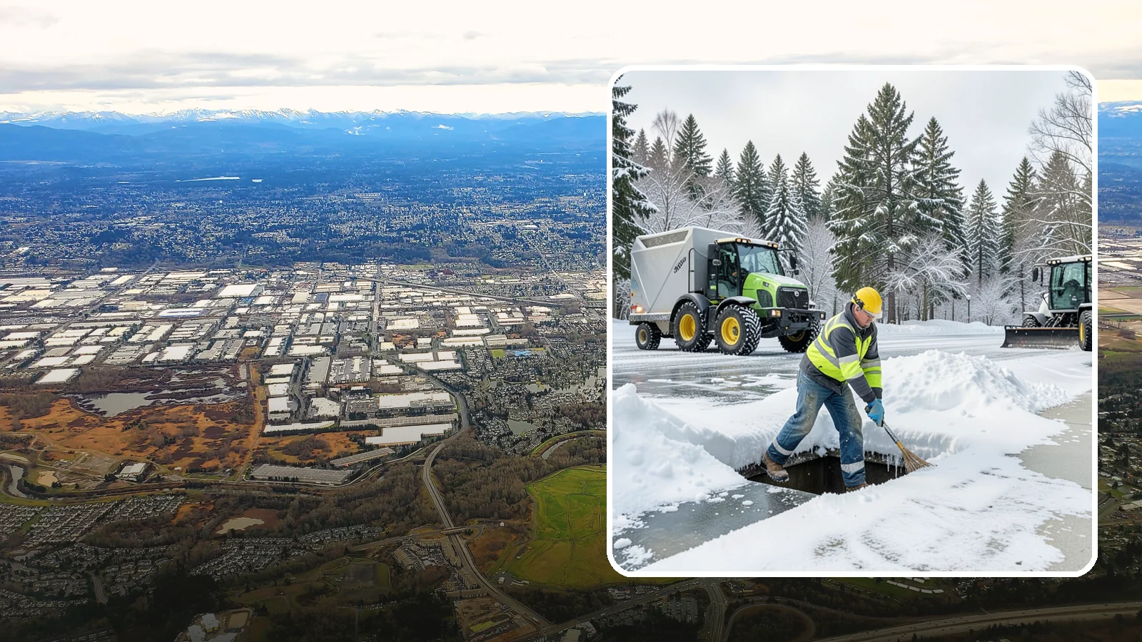 Frozen Drain Clearing in Kent, King County, WA - We clear frozen catch basins and drains across Western Washington to stop pooling and flooding when ice blocks water from...