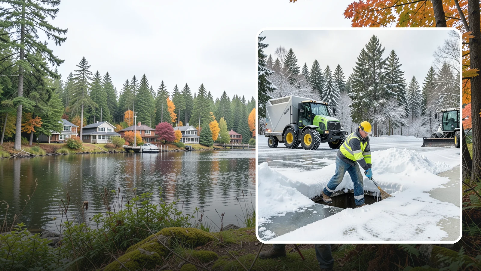 Frozen Drain Clearing in La Conner, Skagit County, WA - We clear frozen catch basins and drains across Western Washington to stop pooling and flooding when ice blocks water from...