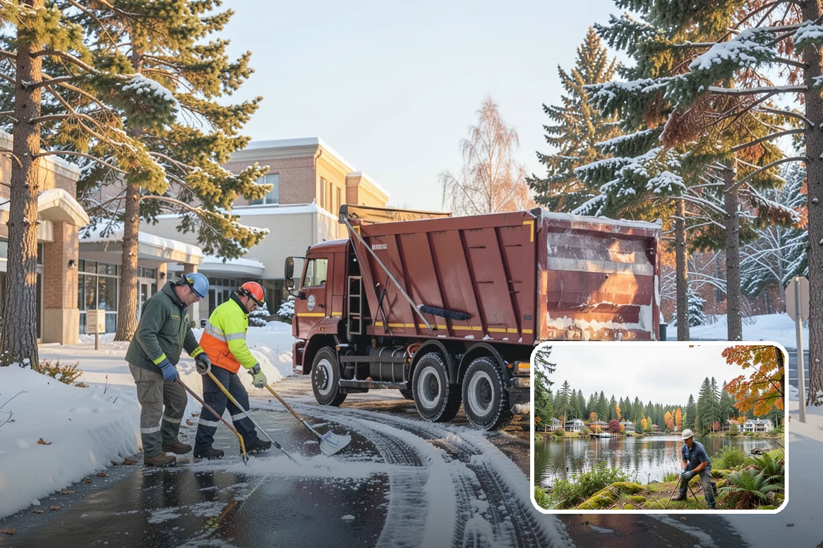 Frozen Drain Clearing in La Conner, Skagit County, WA - Restores drainage before water pools and refreezes