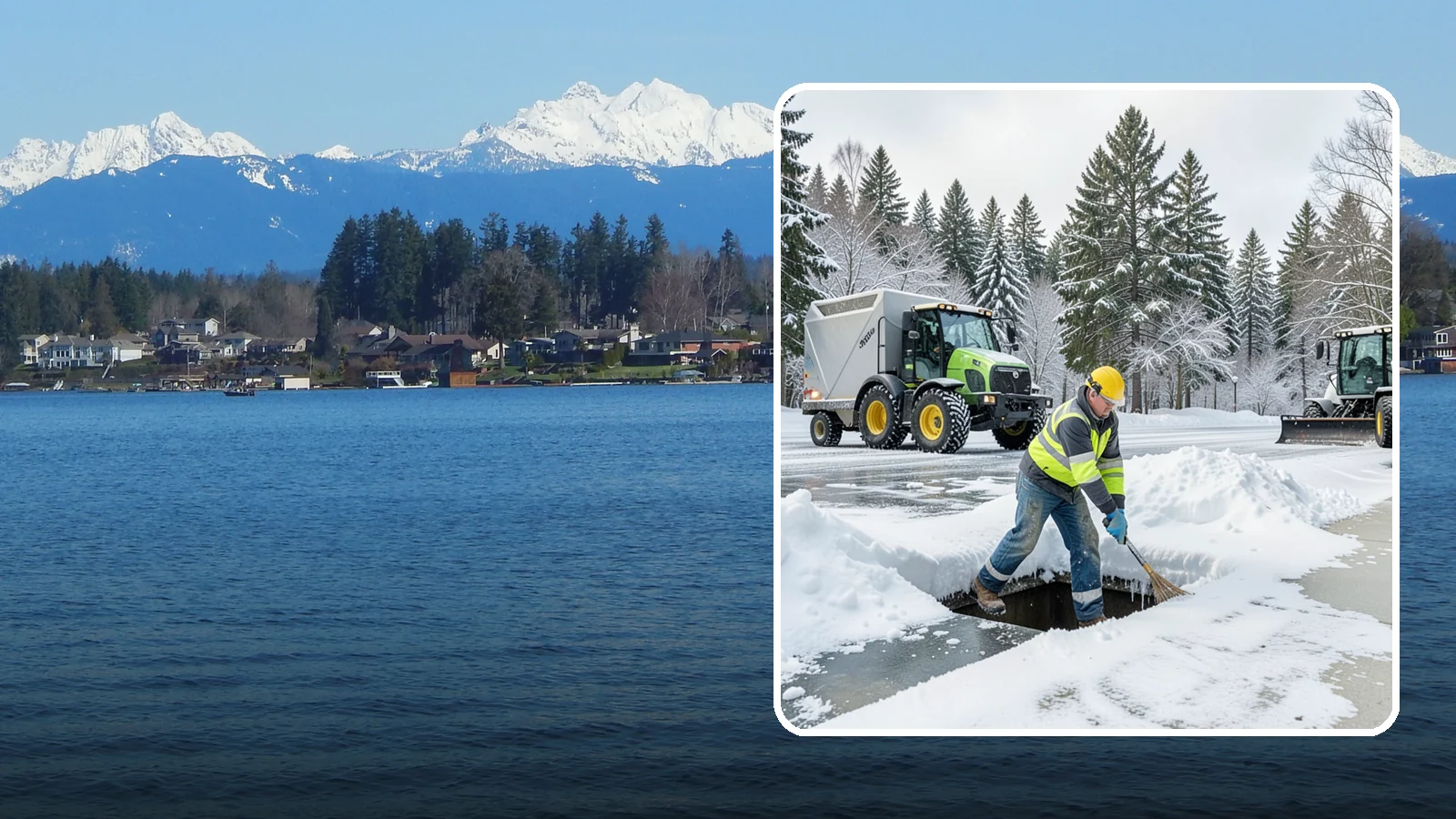 Frozen Drain Clearing in Lake Stevens, Snohomish County, WA - We clear frozen catch basins and drains across Western Washington to stop pooling and flooding when ice blocks water from...