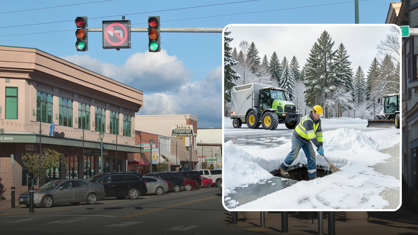 Frozen Drain Clearing in Monroe, Snohomish County, WA - We clear frozen catch basins and drains across Western Washington to stop pooling and flooding when ice blocks water from...