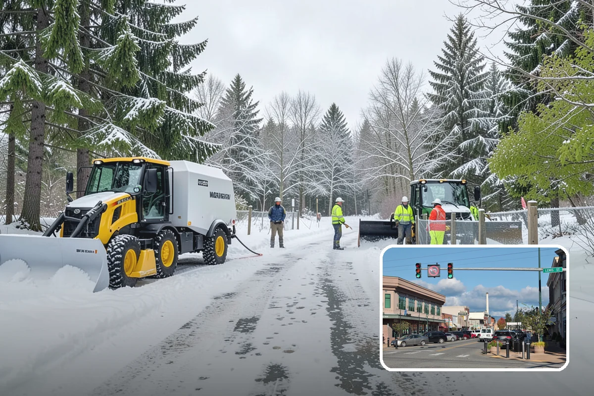 Frozen Drain Clearing in Monroe, Snohomish County, WA - Restores drainage before water pools and refreezes