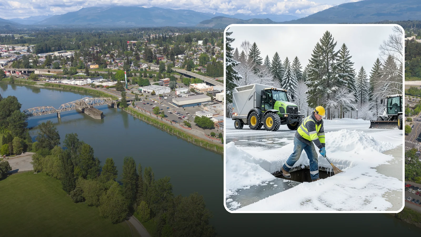 Frozen Drain Clearing in Mount Vernon, Skagit County, WA - We clear frozen catch basins and drains across Western Washington to stop pooling and flooding when ice blocks water from...