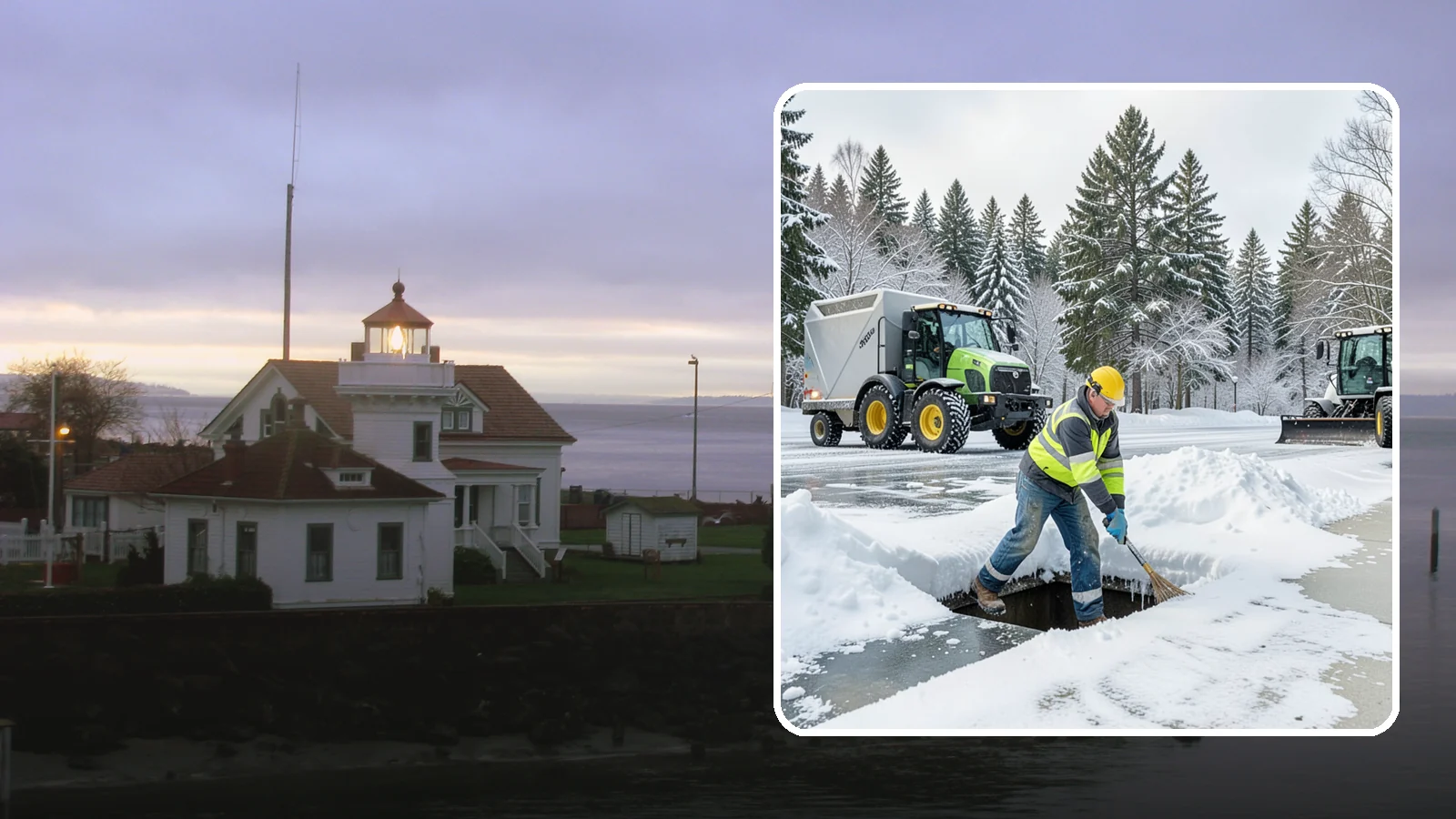 Frozen Drain Clearing in Mukilteo, Snohomish County, WA - We clear frozen catch basins and drains across Western Washington to stop pooling and flooding when ice blocks water from...
