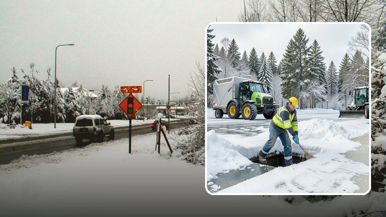 Frozen Drain Clearing in Newcastle, King County, WA - We clear frozen catch basins and drains across Western Washington to stop pooling and flooding when ice blocks water from...