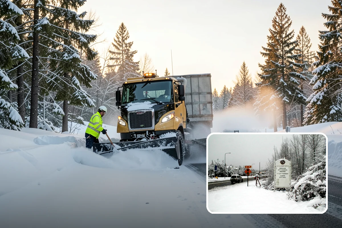 Frozen Drain Clearing in Newcastle, King County, WA - Restores drainage before water pools and refreezes