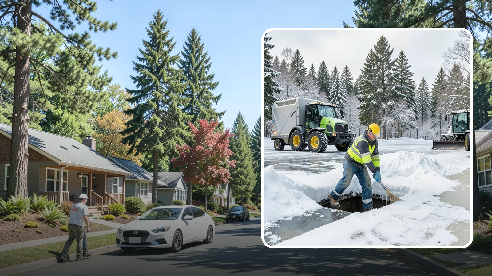 Frozen Drain Clearing in Orting, Pierce County, WA - We clear frozen catch basins and drains across Western Washington to stop pooling and flooding when ice blocks water from...