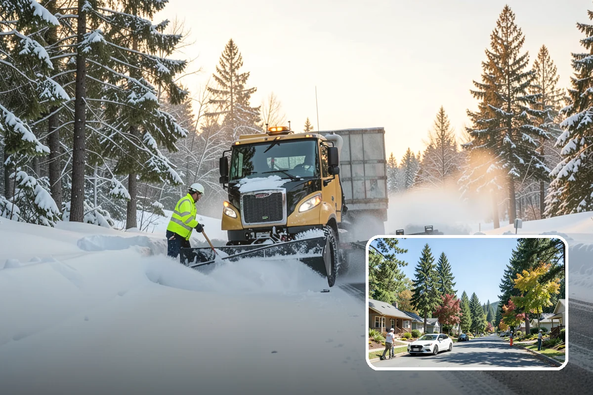 Frozen Drain Clearing in Orting, Pierce County, WA - Restores drainage before water pools and refreezes