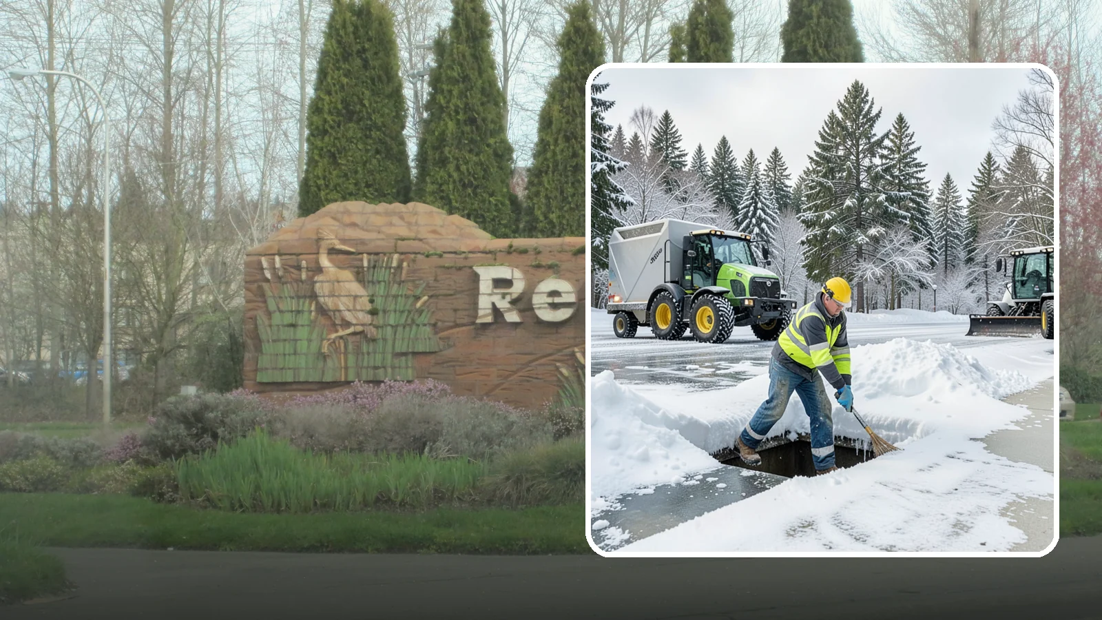 Frozen Drain Clearing in Renton, King County, WA - We clear frozen catch basins and drains across Western Washington to stop pooling and flooding when ice blocks water from...