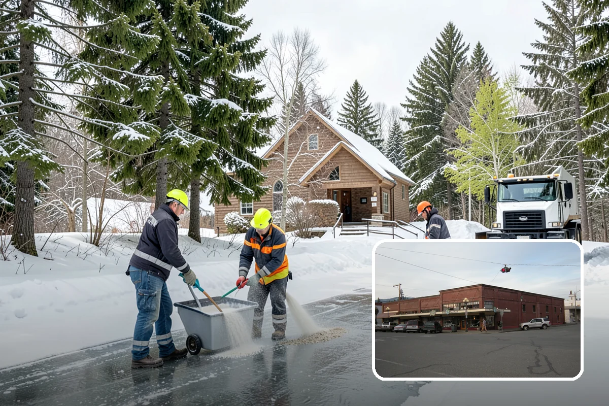 Frozen Drain Clearing in Sedro-Woolley, Skagit County, WA - Restores drainage before water pools and refreezes