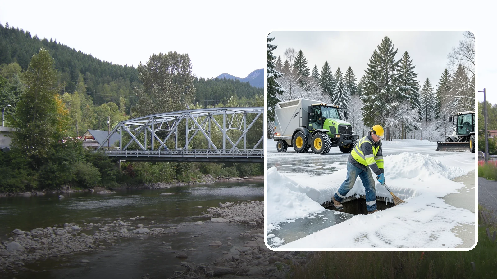 Frozen Drain Clearing in Skykomish, King County, WA - We clear frozen catch basins and drains across Western Washington to stop pooling and flooding when ice blocks water from...