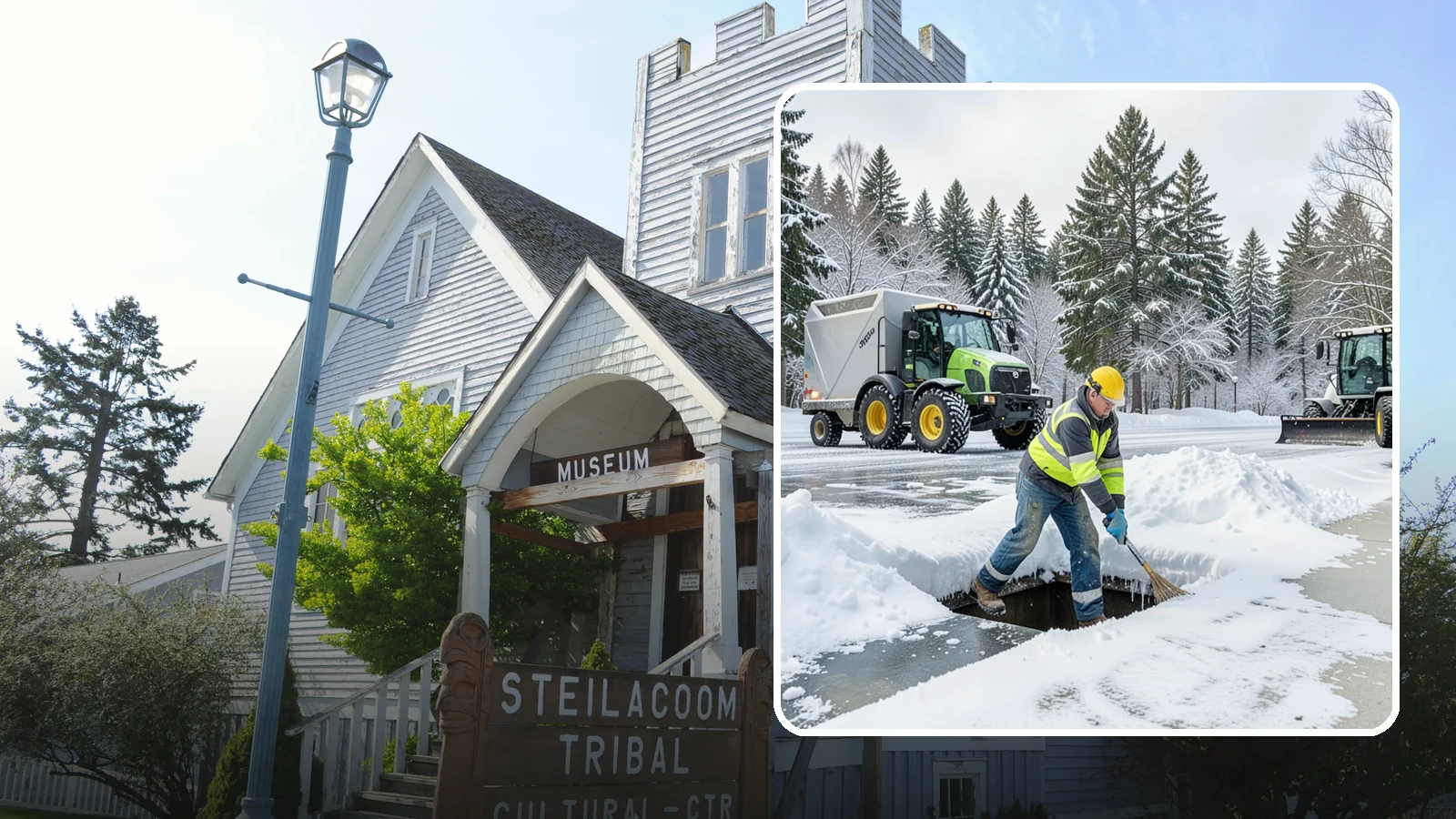 Frozen Drain Clearing in Steilacoom, Pierce County, WA - We clear frozen catch basins and drains across Western Washington to stop pooling and flooding when ice blocks water from...
