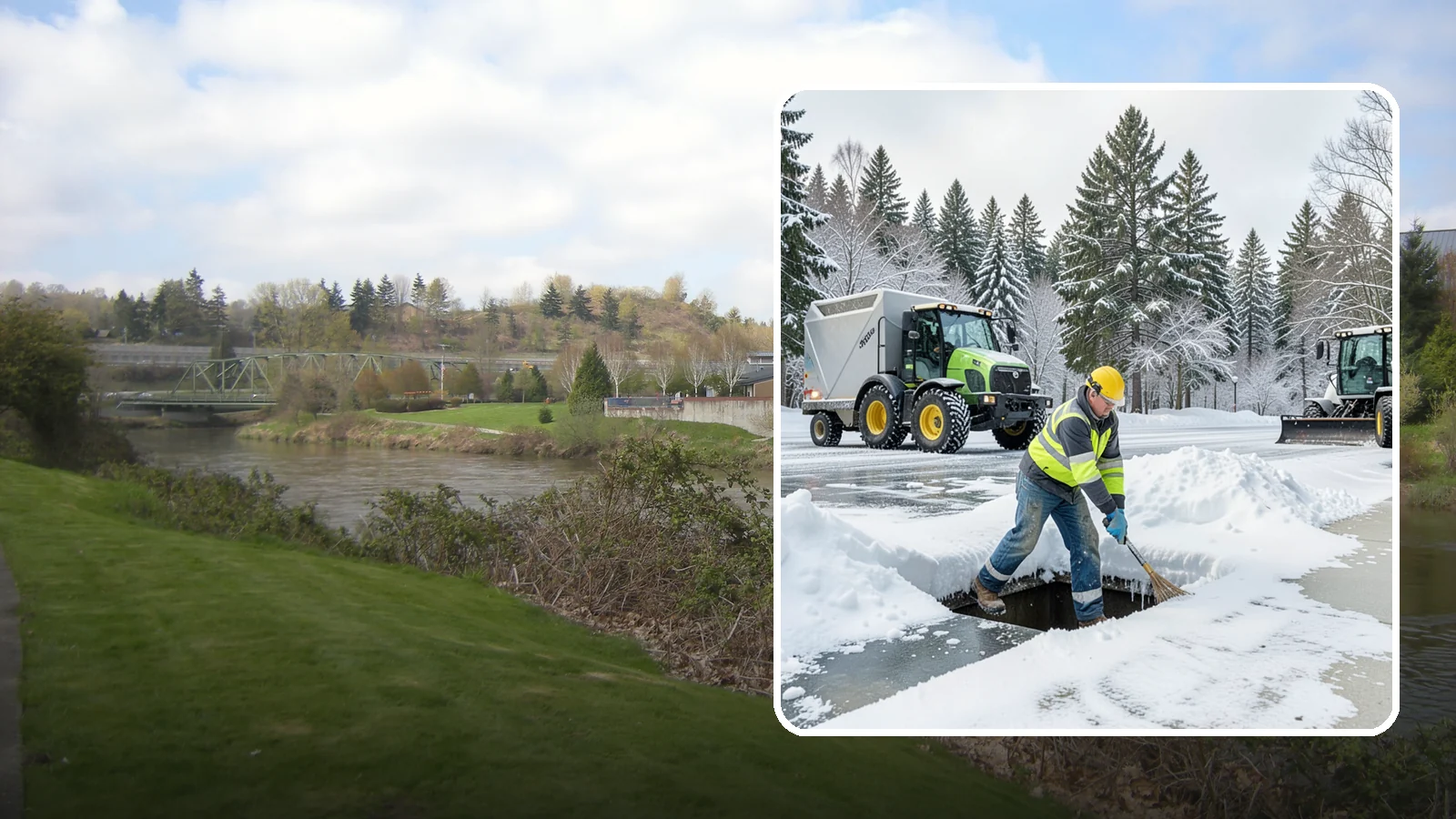 Frozen Drain Clearing in Tukwila, King County, WA - We clear frozen catch basins and drains across Western Washington to stop pooling and flooding when ice blocks water from...