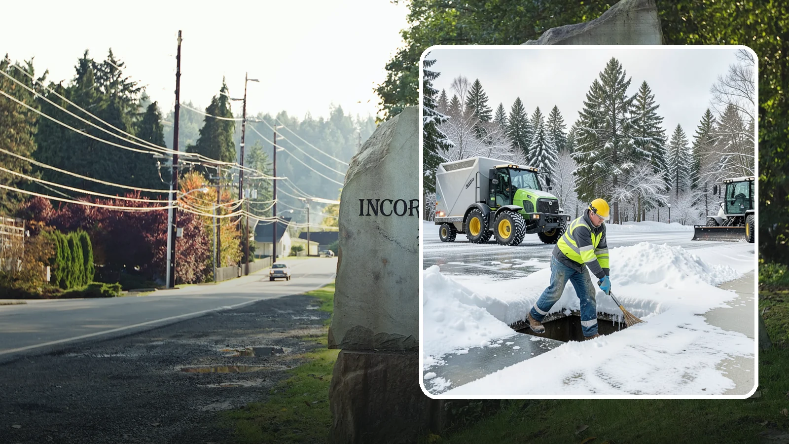 Frozen Drain Clearing in Wilkeson, Pierce County, WA - We clear frozen catch basins and drains across Western Washington to stop pooling and flooding when ice blocks water from...