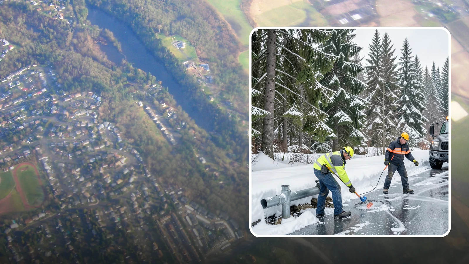Frozen Pipe Area Access in Algona, King County, WA - We clear snow and ice away from wellheads, backflow assemblies, and exposed plumbing so you can reach and protect them during a...