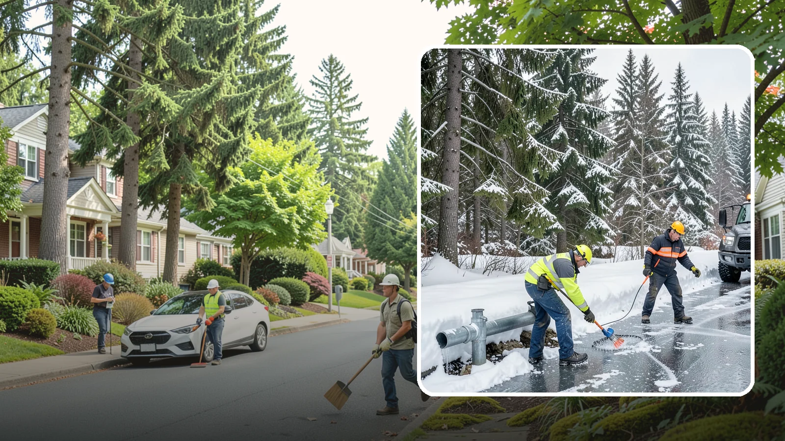 Frozen Pipe Area Access in Beaux Arts Village, King County, WA - We clear snow and ice away from wellheads, backflow assemblies, and exposed plumbing so you can reach and protect them during a...