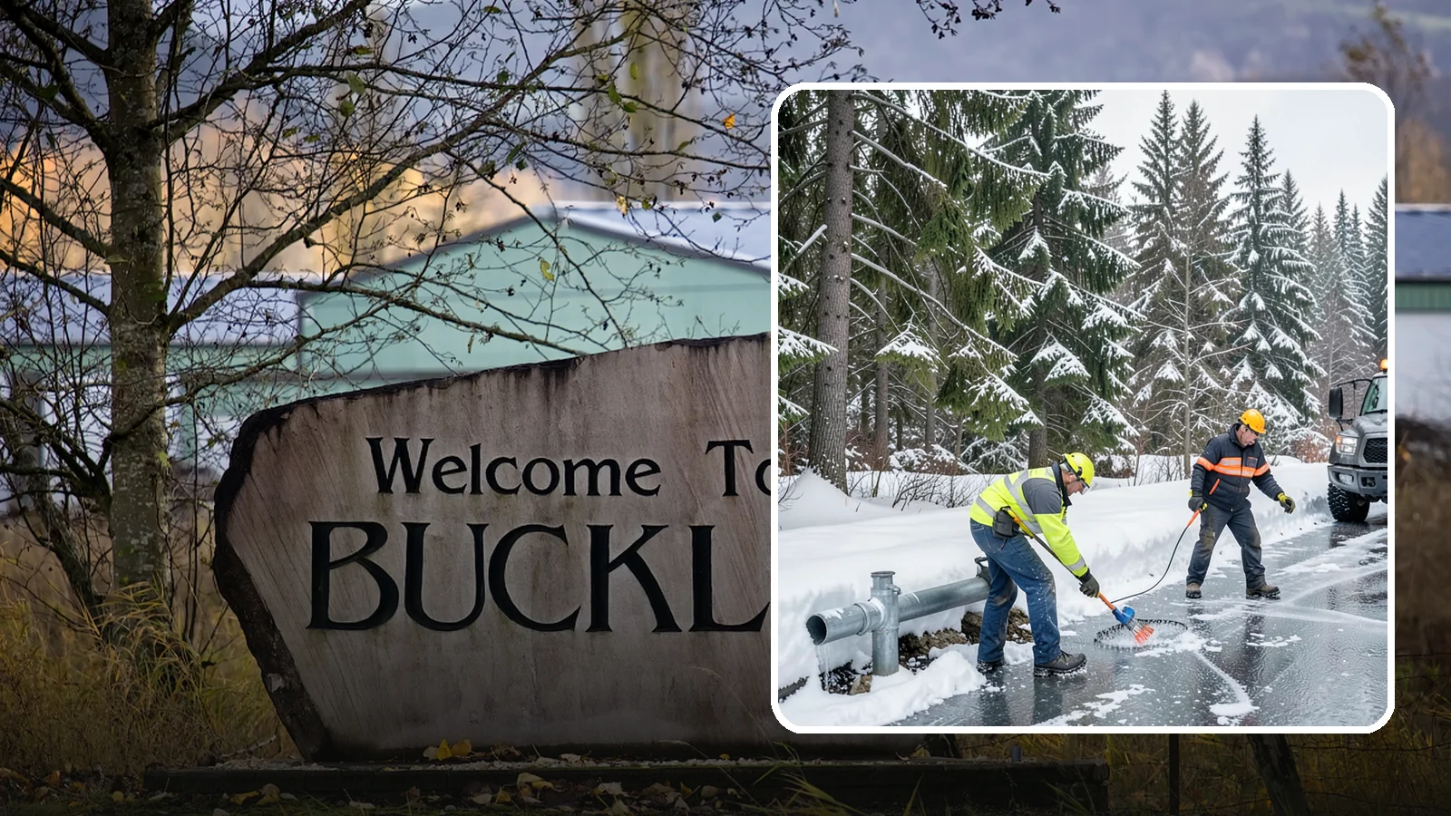 Frozen Pipe Area Access in Buckley, Pierce County, WA - We clear snow and ice away from wellheads, backflow assemblies, and exposed plumbing so you can reach and protect them during a...