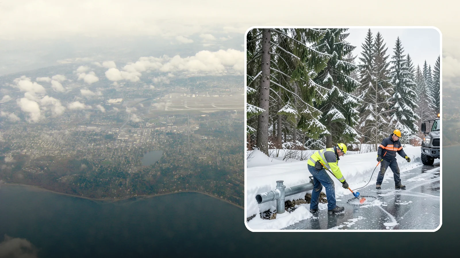 Frozen Pipe Area Access in Burien, King County, WA - We clear snow and ice away from wellheads, backflow assemblies, and exposed plumbing so you can reach and protect them during a...