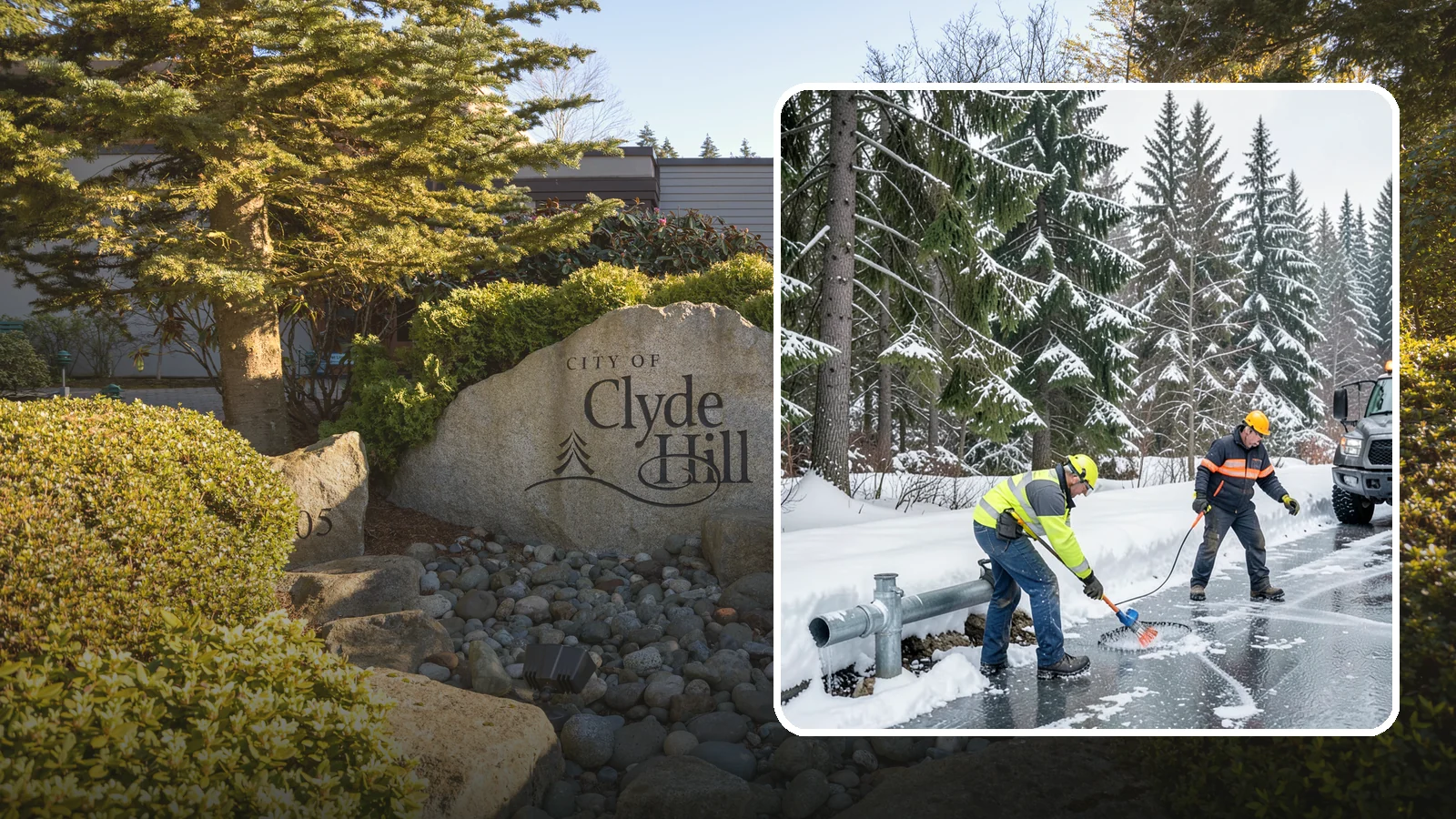 Frozen Pipe Area Access in Clyde Hill, King County, WA - We clear snow and ice away from wellheads, backflow assemblies, and exposed plumbing so you can reach and protect them during a...