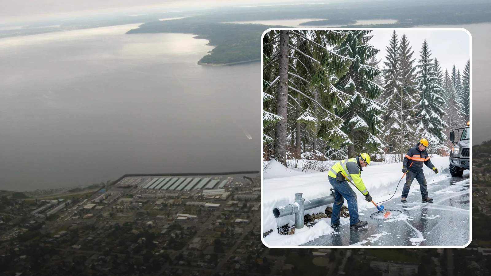 Frozen Pipe Area Access in Des Moines, King County, WA - We clear snow and ice away from wellheads, backflow assemblies, and exposed plumbing so you can reach and protect them during a...