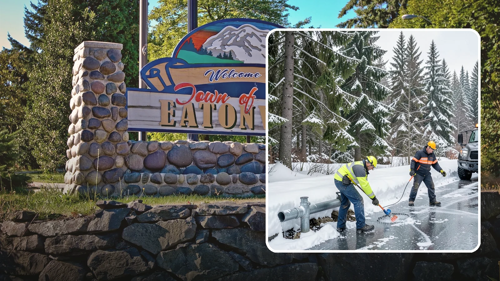 Frozen Pipe Area Access in Eatonville, Pierce County, WA - We clear snow and ice away from wellheads, backflow assemblies, and exposed plumbing so you can reach and protect them during a...