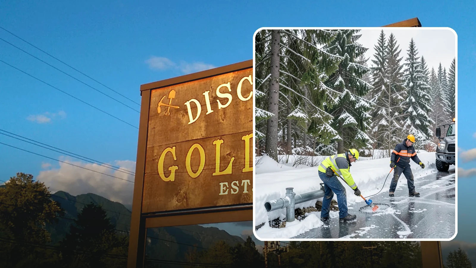 Frozen Pipe Area Access in Gold Bar, Snohomish County, WA - We clear snow and ice away from wellheads, backflow assemblies, and exposed plumbing so you can reach and protect them during a...
