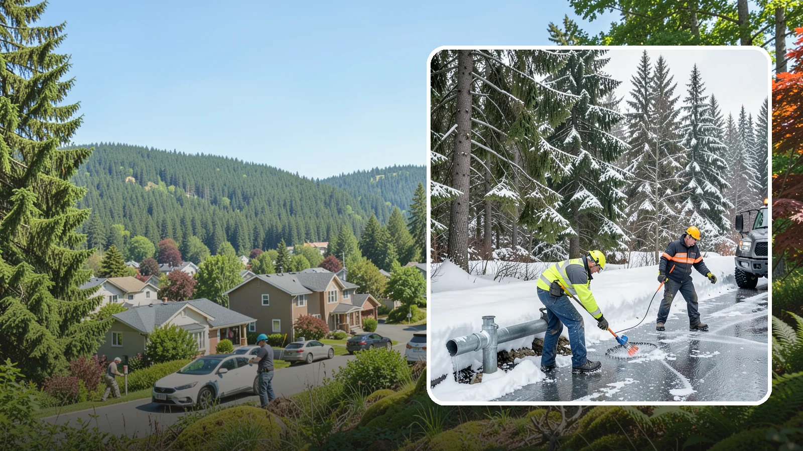 Frozen Pipe Area Access in Index, Snohomish County, WA - We clear snow and ice away from wellheads, backflow assemblies, and exposed plumbing so you can reach and protect them during a...