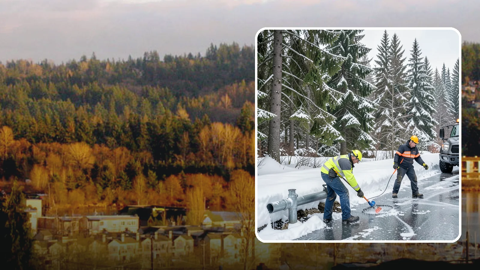 Frozen Pipe Area Access in Kenmore, King County, WA - We clear snow and ice away from wellheads, backflow assemblies, and exposed plumbing so you can reach and protect them during a...